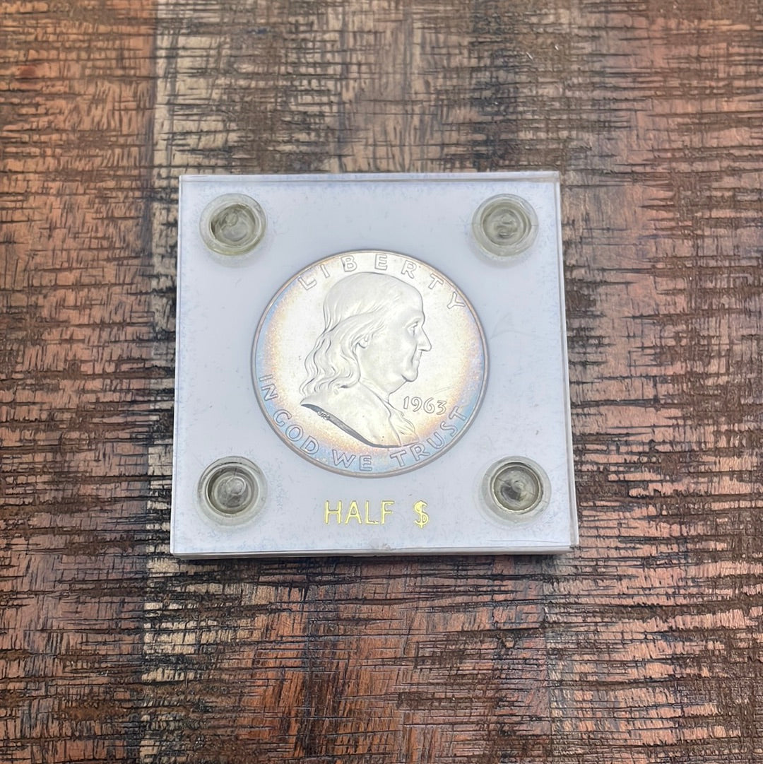 1963 50C US Proof Franklin Half Dollar