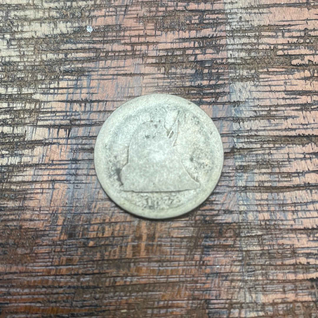 1877-S 25c US Seated Liberty Quarter ~Variety 4 Resumed with weight Standard of Variety 5