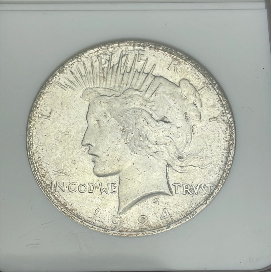 1924 $1 US Peace Dollar NGC MS64