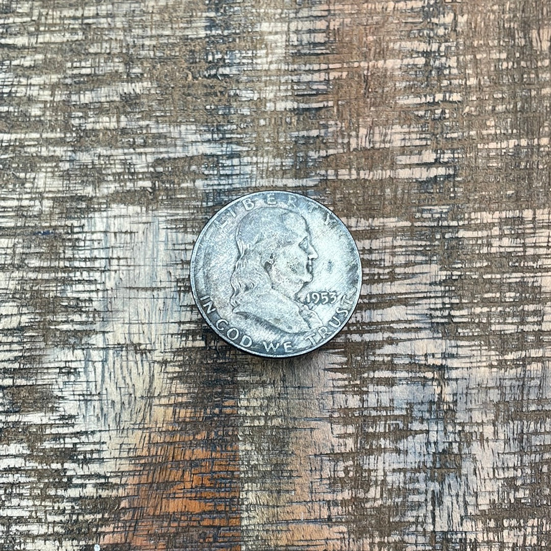 1953-D 50C US Franklin Half Dollar