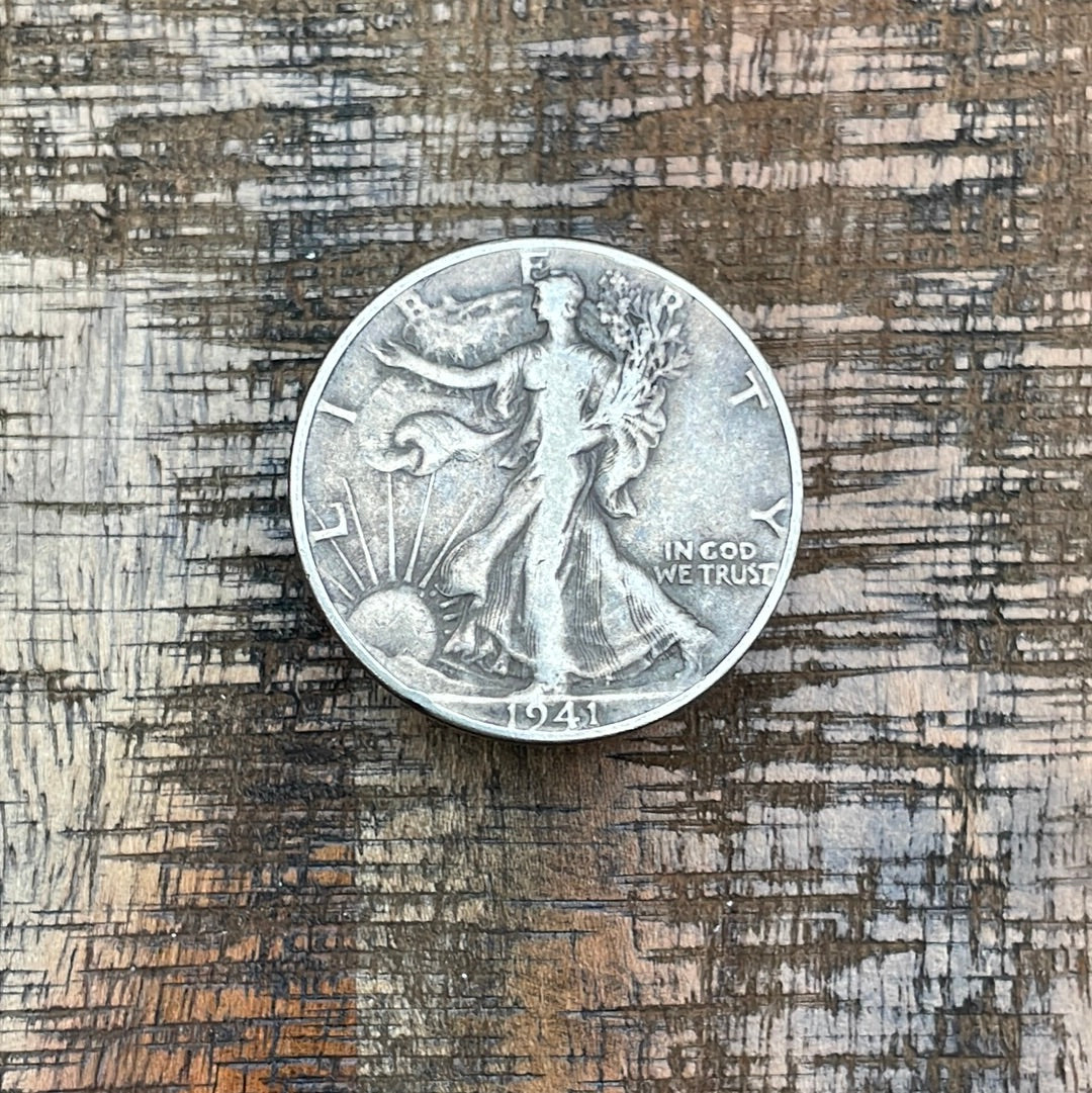 1941 50C US Walking Liberty Half Dollar