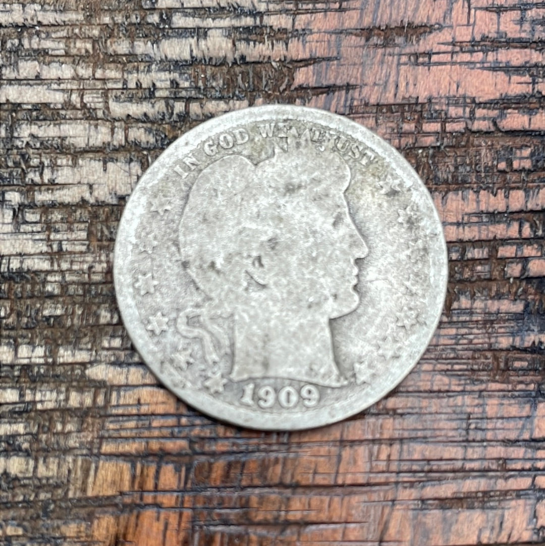 1909-D 25C US Barber Quarter