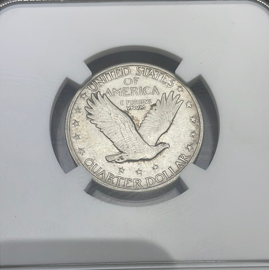1926 25C US Standing Liberty Quarter~NGC AU Details~ Cleaned