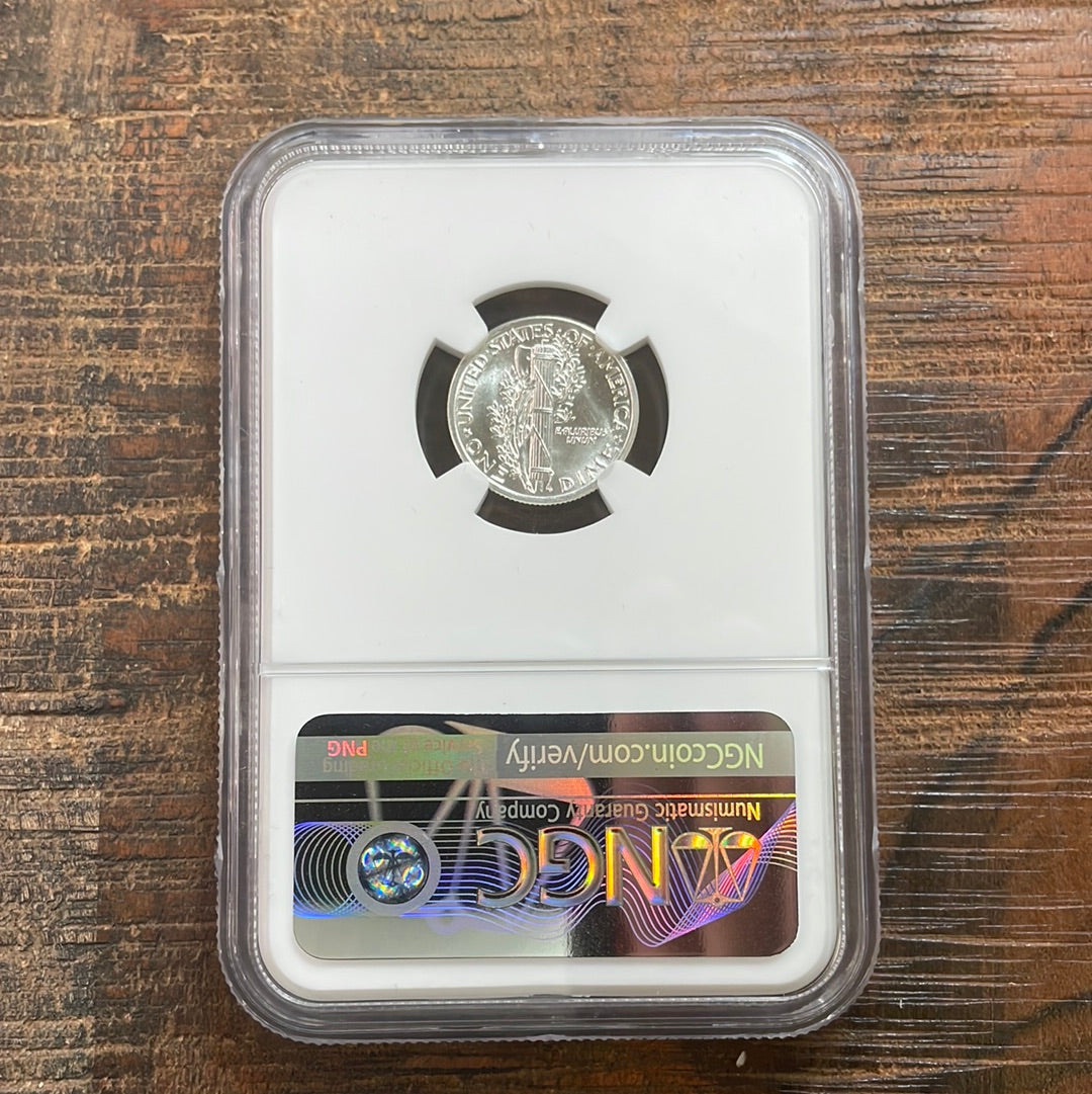 1942 US 10c Mercury Dime NGC MS66