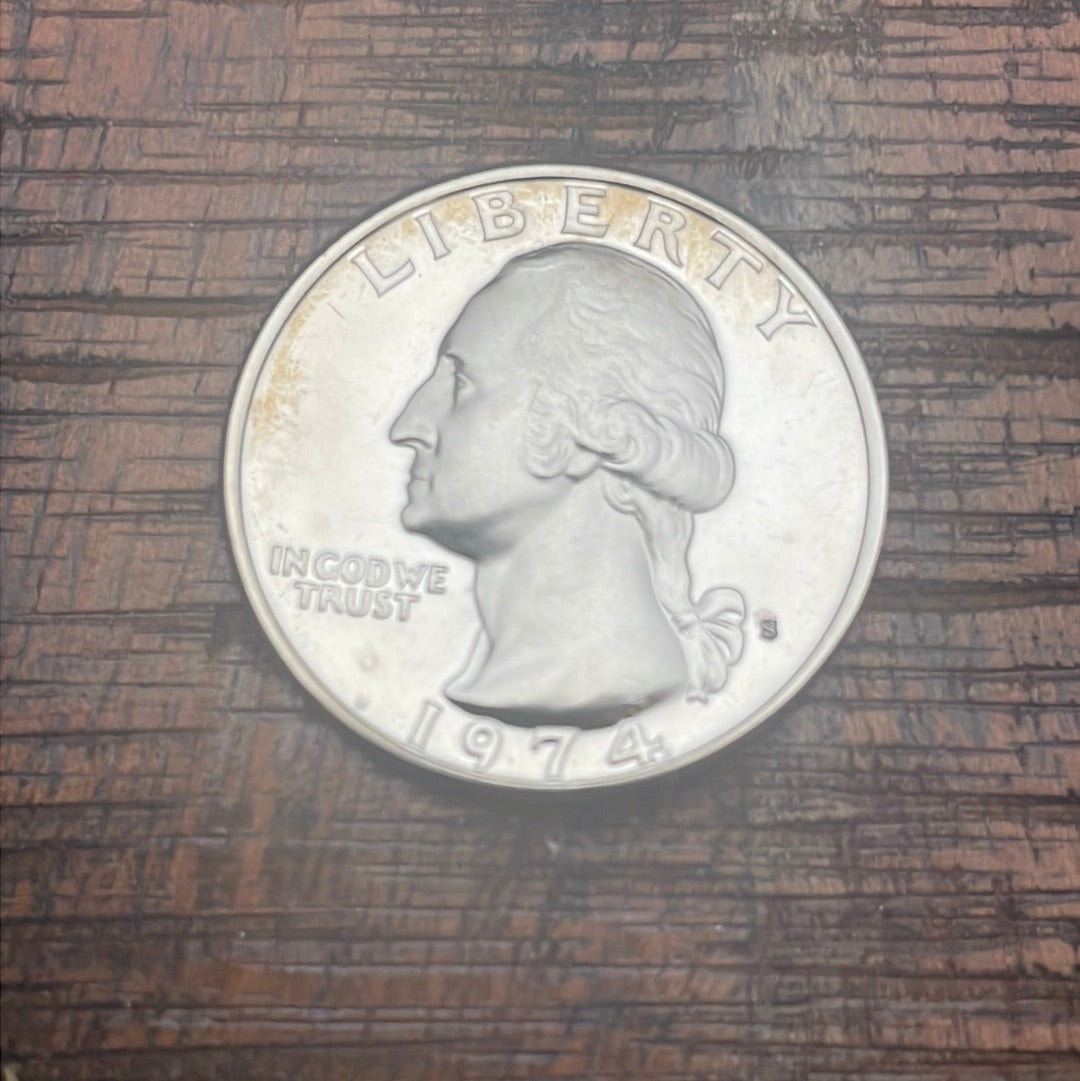 1974-S 25c US Proof Washington Quarter