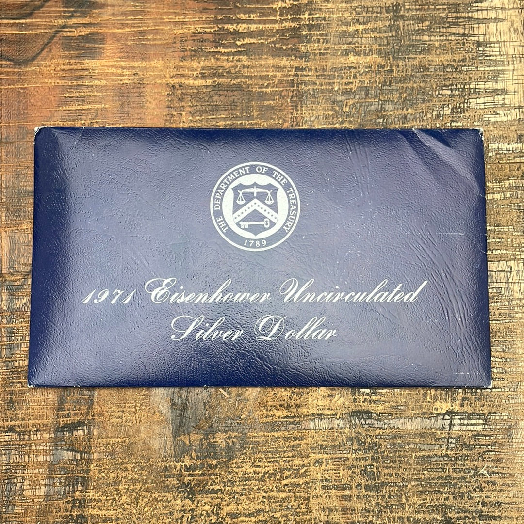 1971 Eisenhower Uncirculated Silver Dollar ~ OGP with COA