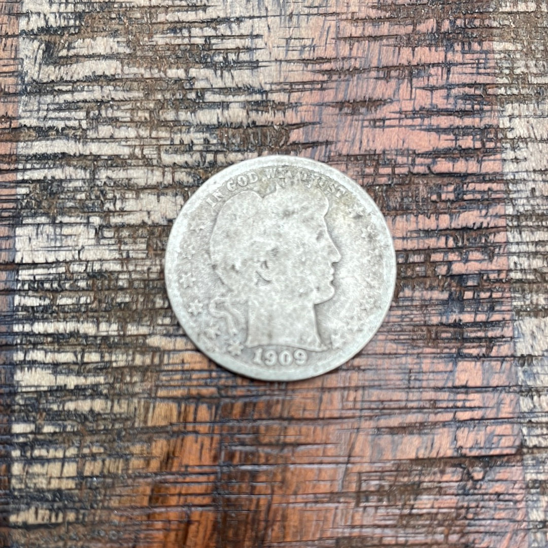 1909-D 25C US Barber Quarter