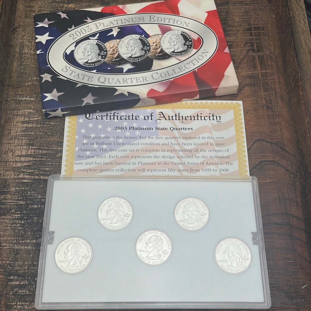 2003 Platinum Edition State Quarter Collection