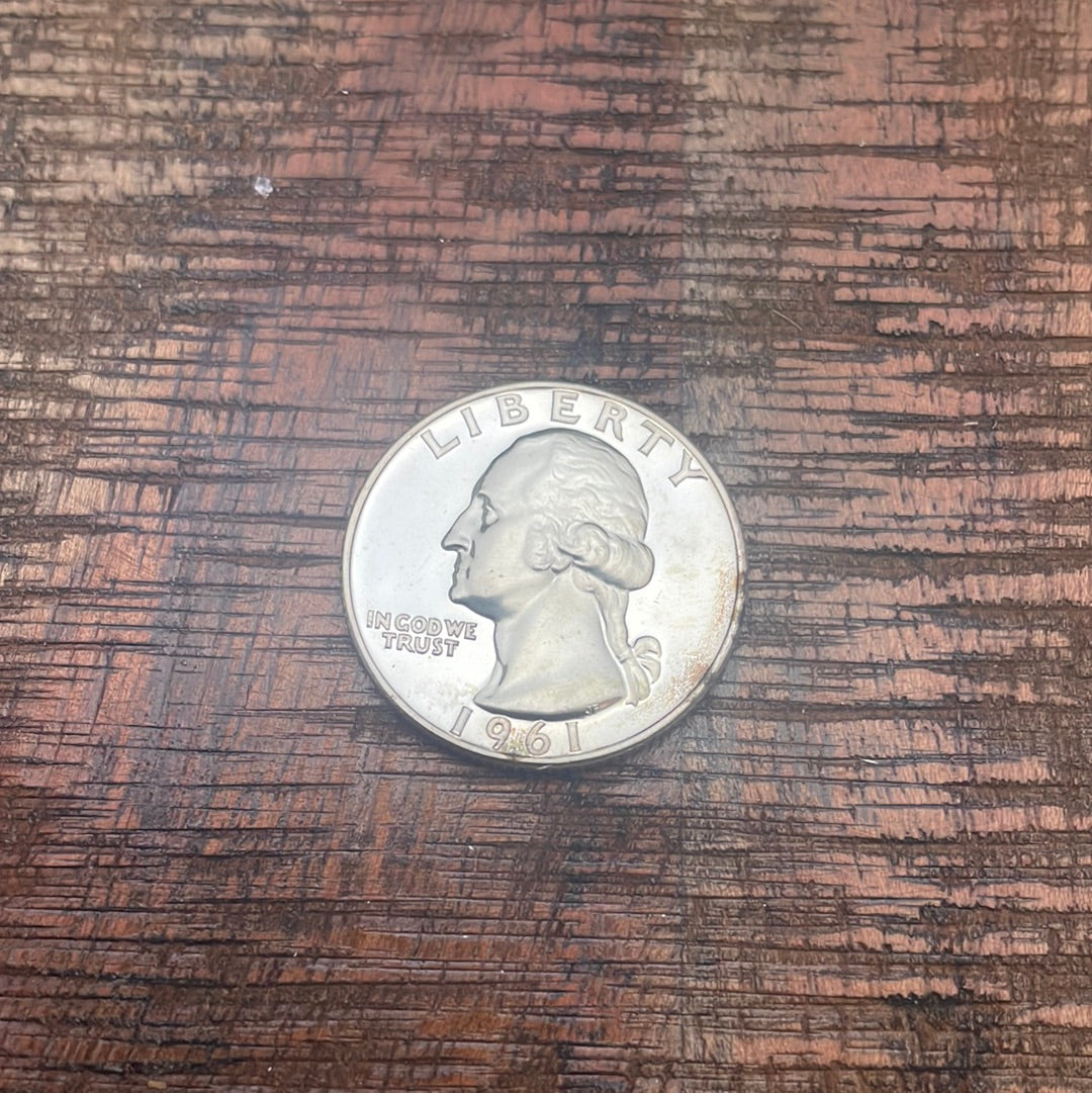 1961 25c US Proof Washington Quarter