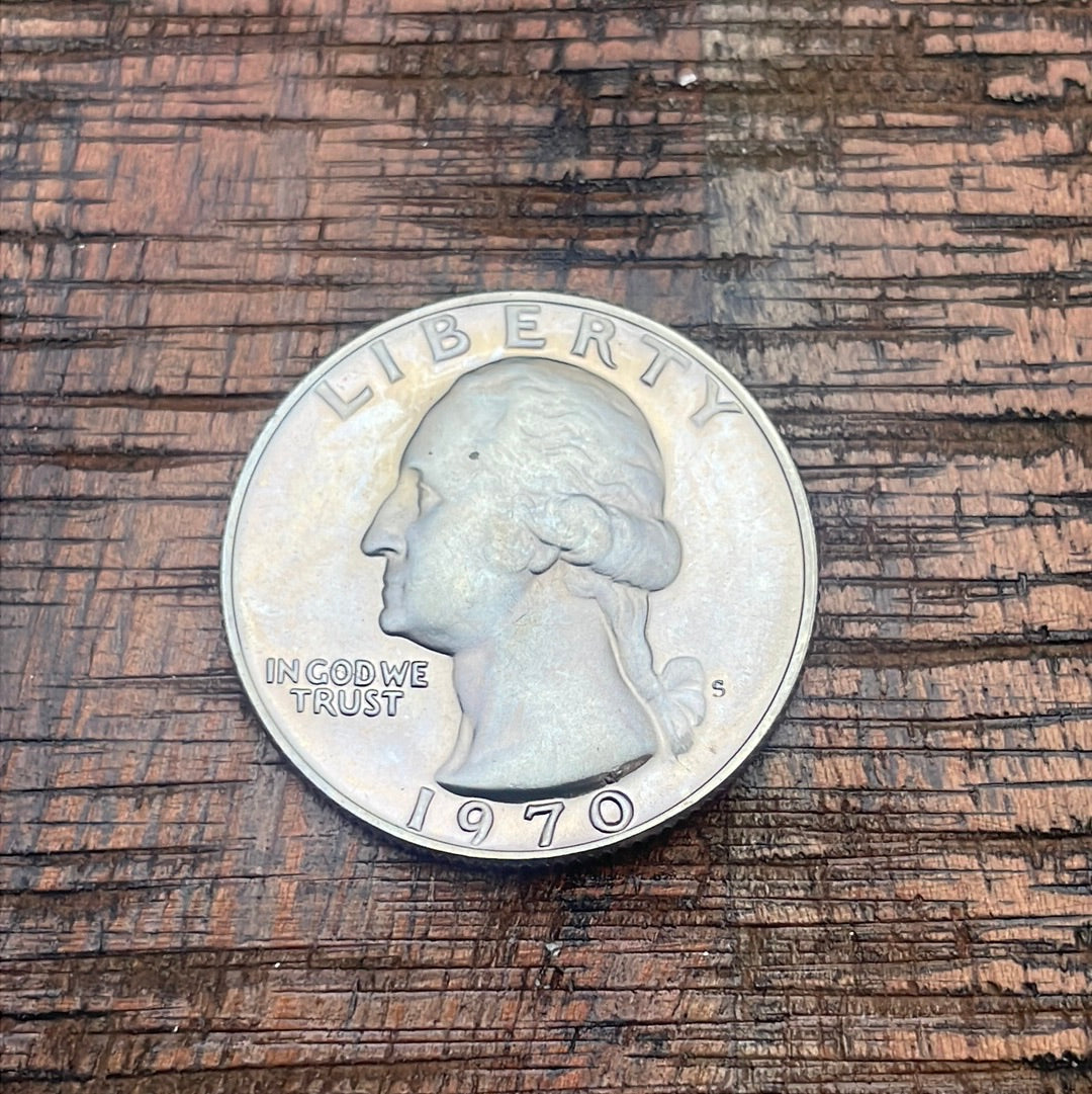 1970-S 25c US Proof Washington Quarter