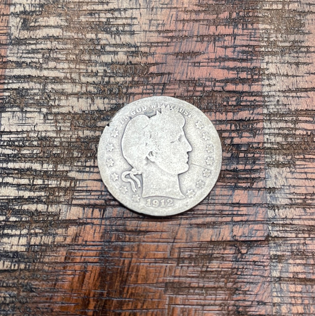 1912 25C US Barber Quarter