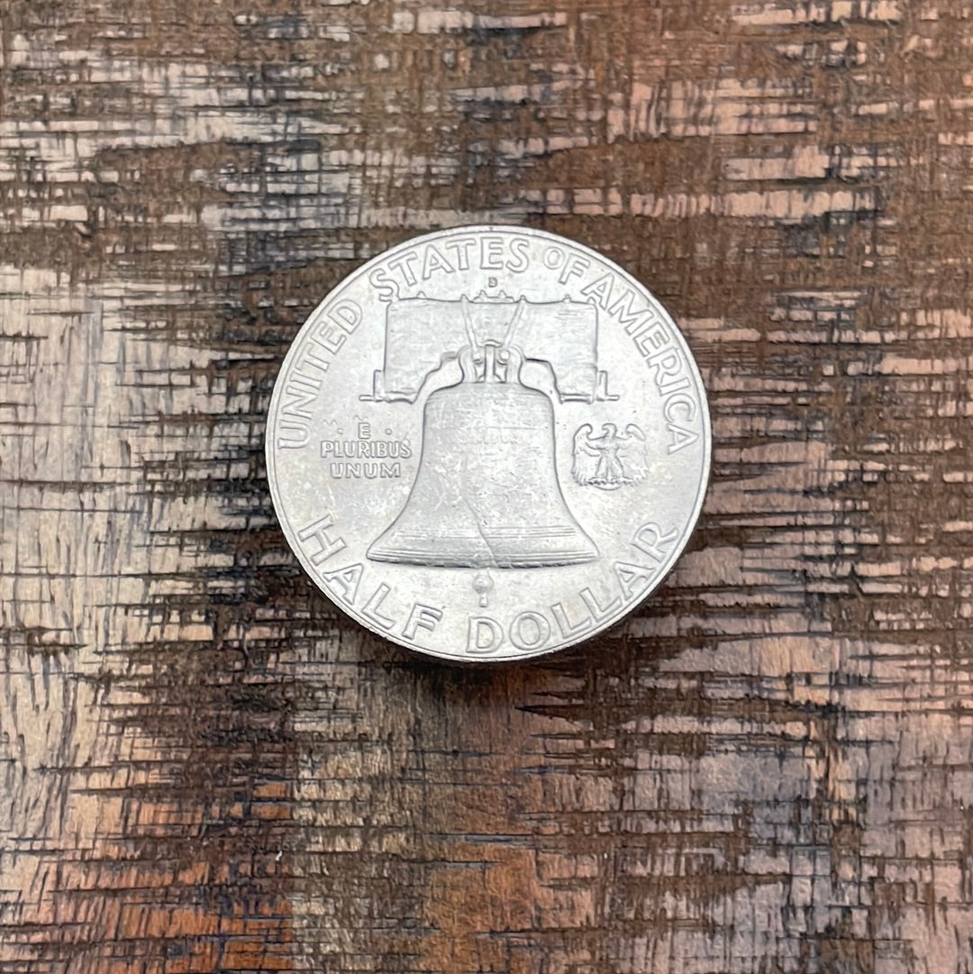 1962-D 50C US Franklin Half Dollar