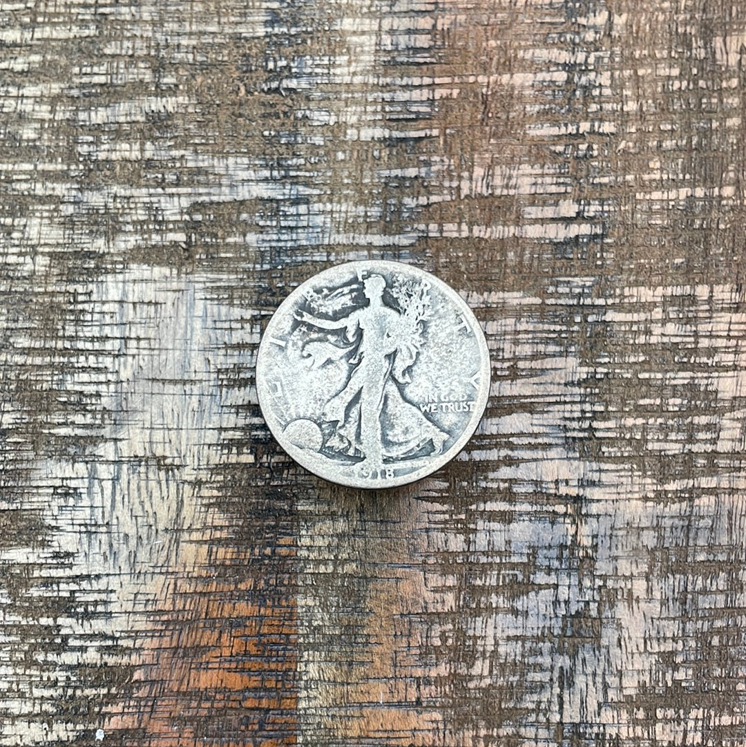 1918-S 50C US Walking Liberty Half Dollar