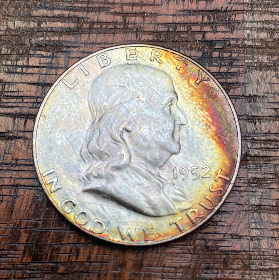 1952-D 50C US Franklin Half Dollar