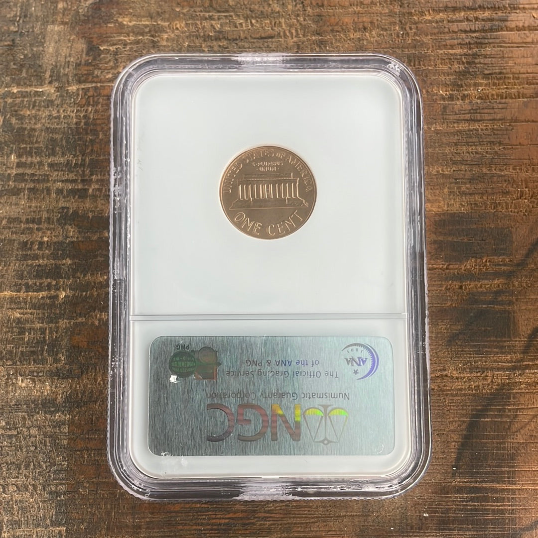 1961-D 1c US Lincoln Memorial Cent NGC MS66 RD