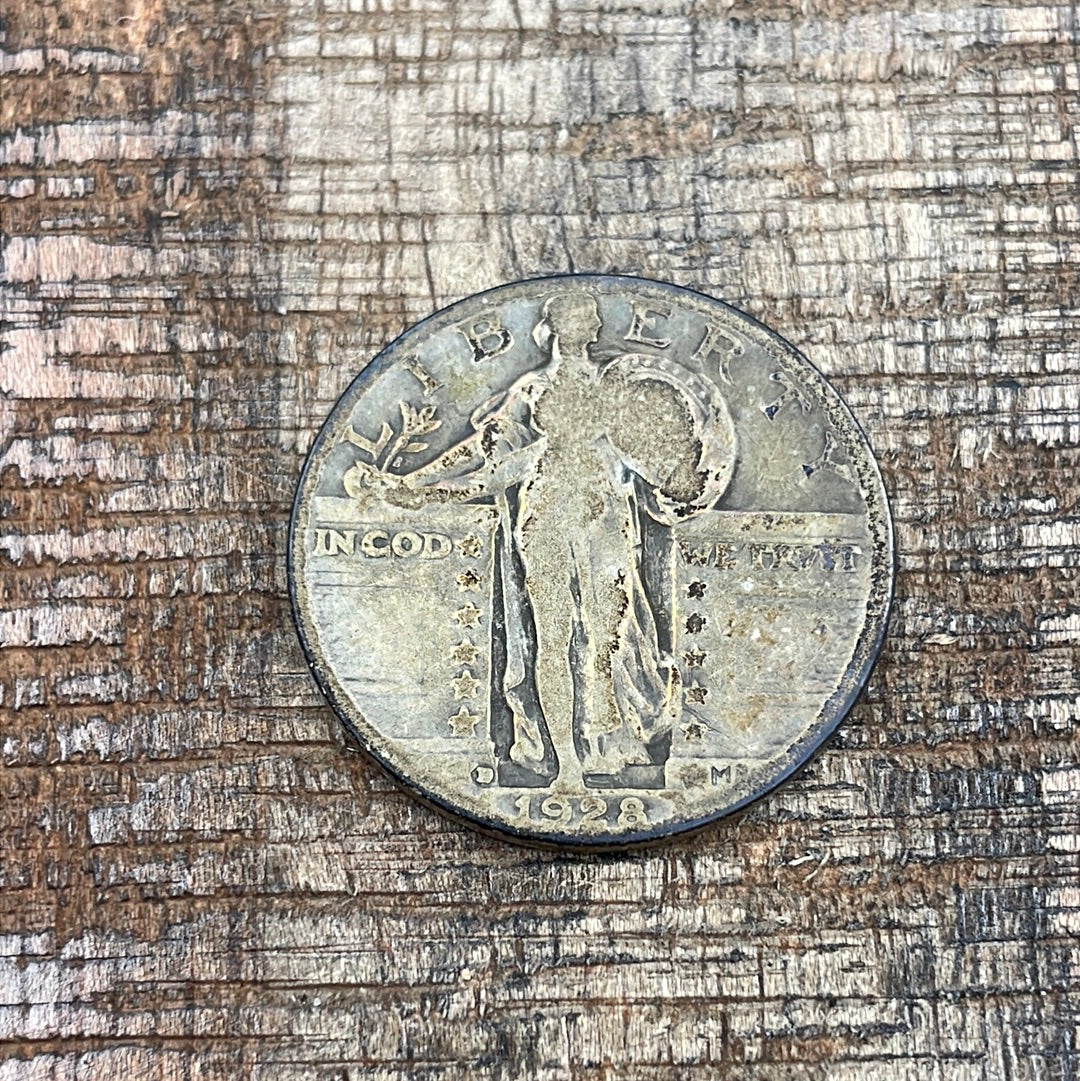 1928-D 25c. US Standing Liberty Quarter