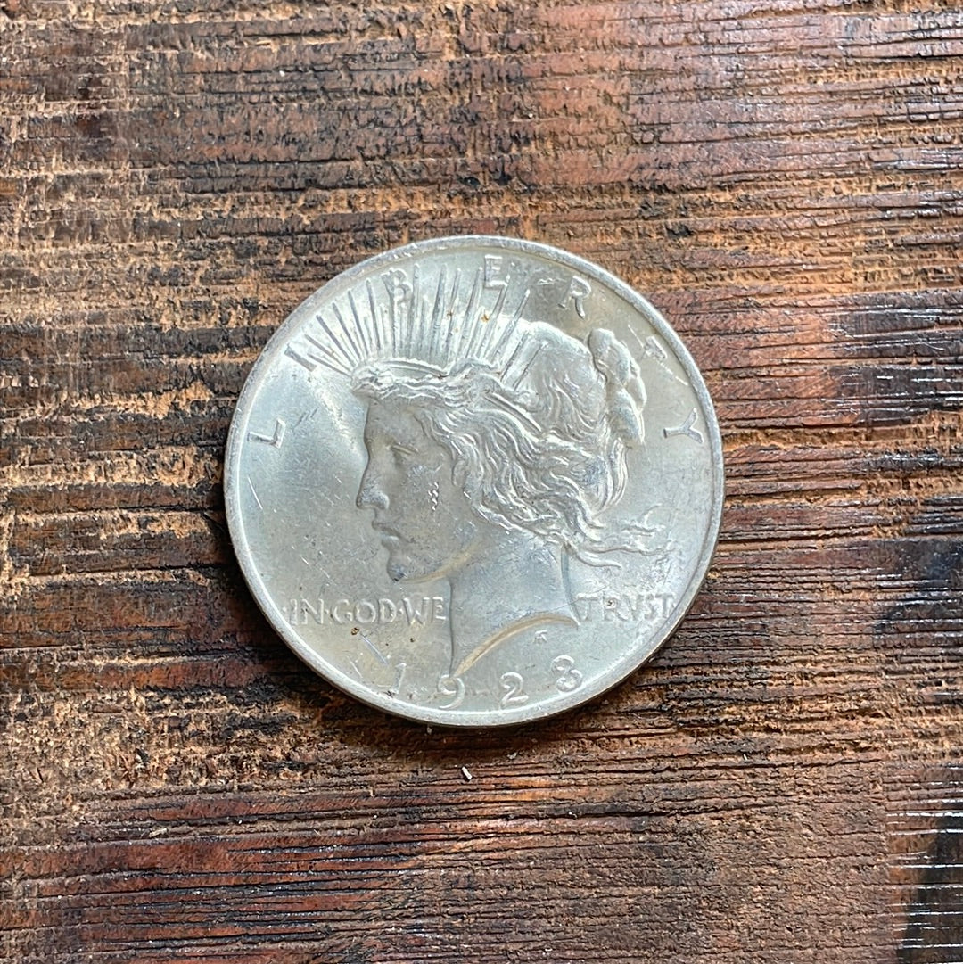 1923 $1 US Silver Peace Dollar
