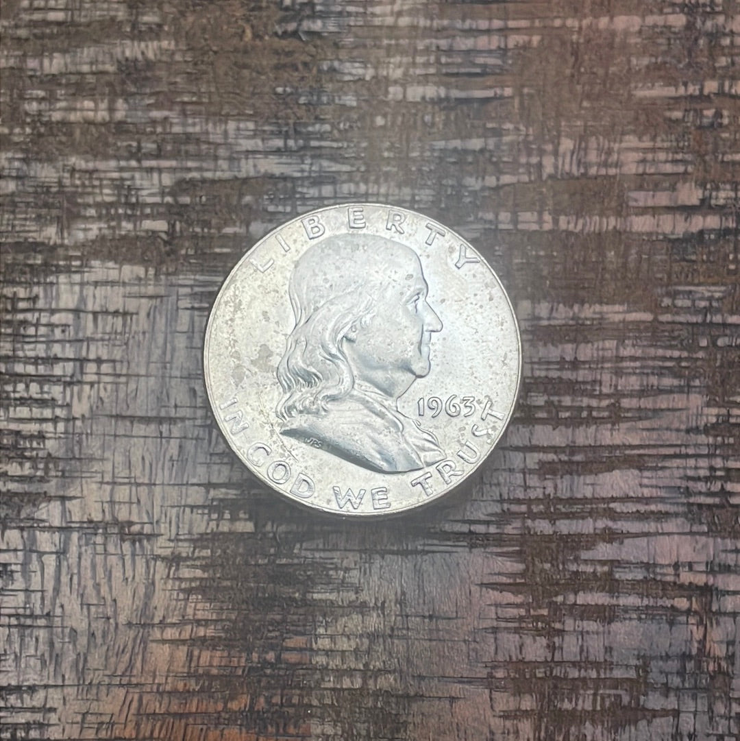 1963-D 50C US Franklin Half Dollar