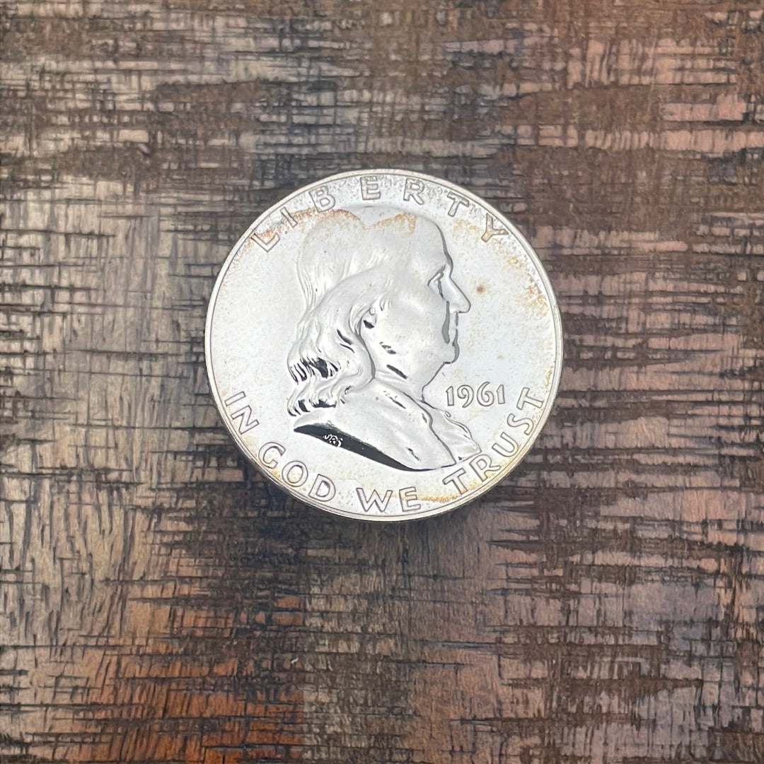 1961 50C US Franklin Half Dollar Proof