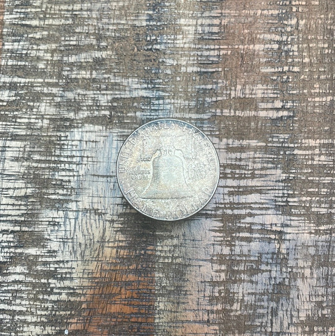 1963 50C US Franklin Half Dollar - Toned