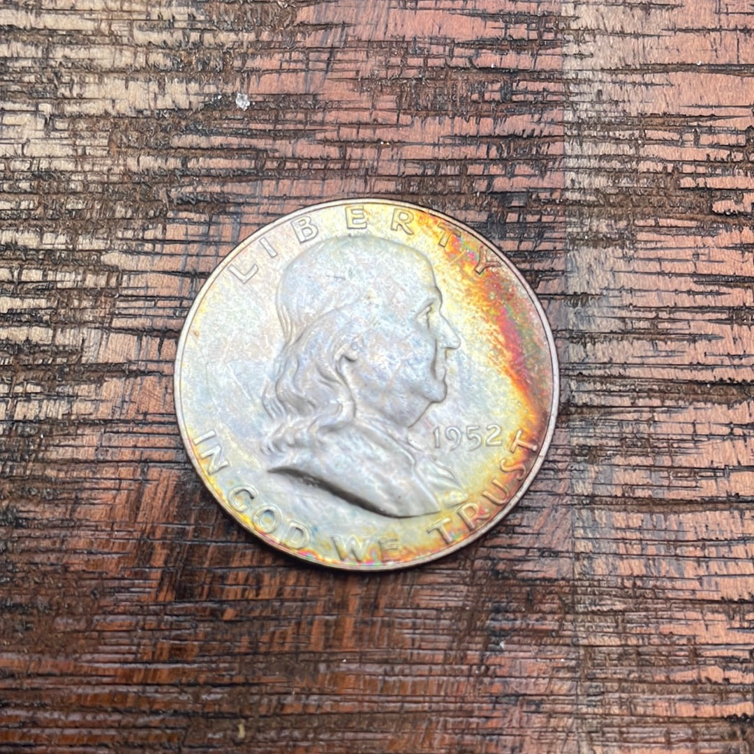 1952-D 50C US Franklin Half Dollar