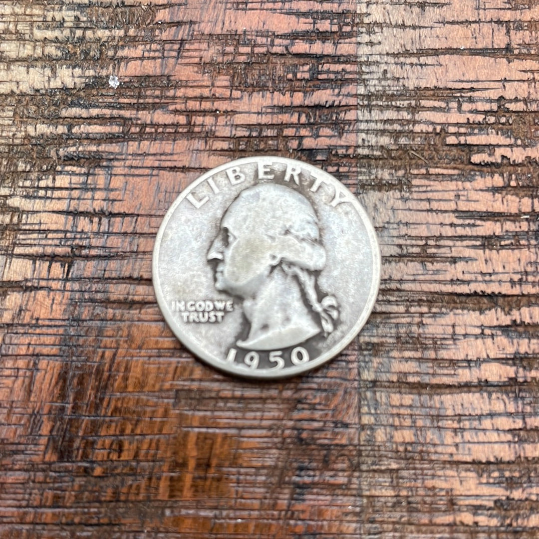 1950-D 25c US Washington Quarter
