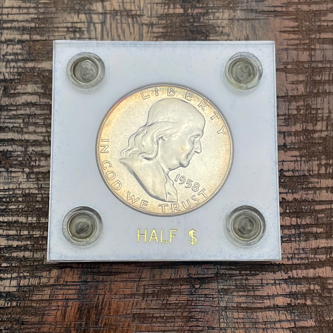 1958 50C US Proof Franklin Half Dollar