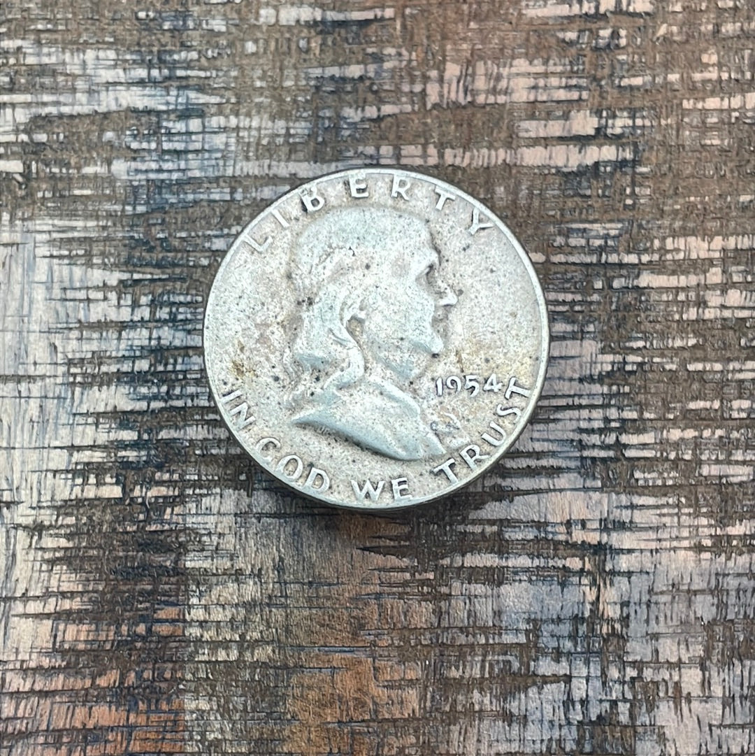 1954 50C US Franklin Half Dollar