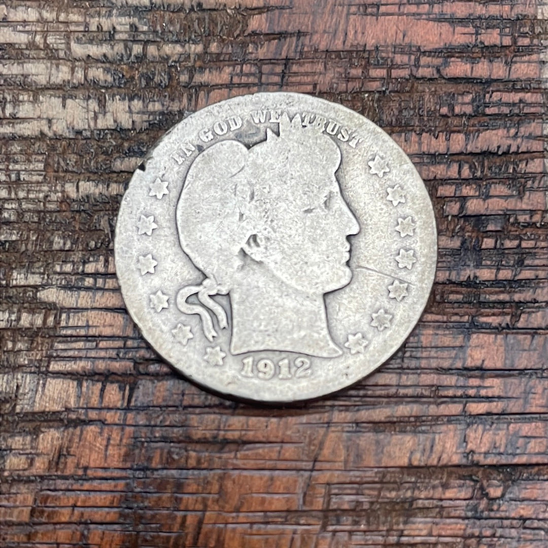 1912 25C US Barber Quarter
