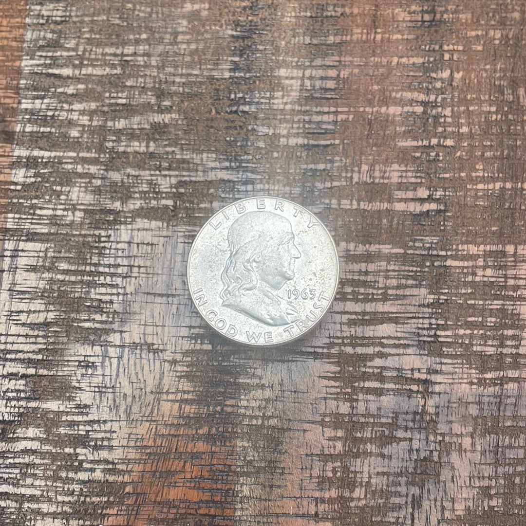 1963-D 50C US Franklin Half Dollar