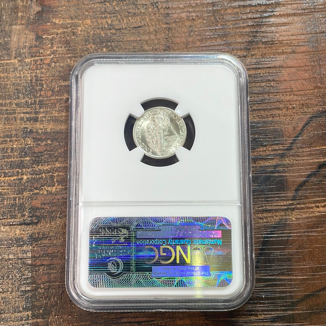 1936 US 10c Mercury Dime NGC MS65 FB