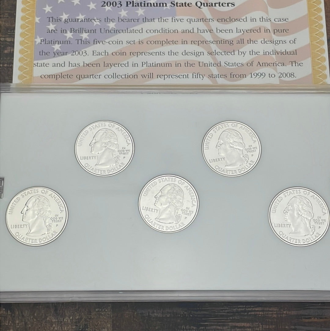 2003 Platinum Edition State Quarter Collection