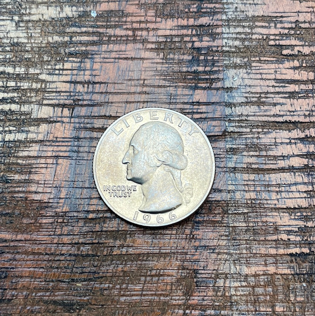 1966 25c US Washington Quarter~SMS