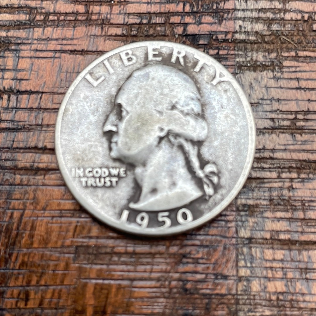 1950-D 25c US Washington Quarter