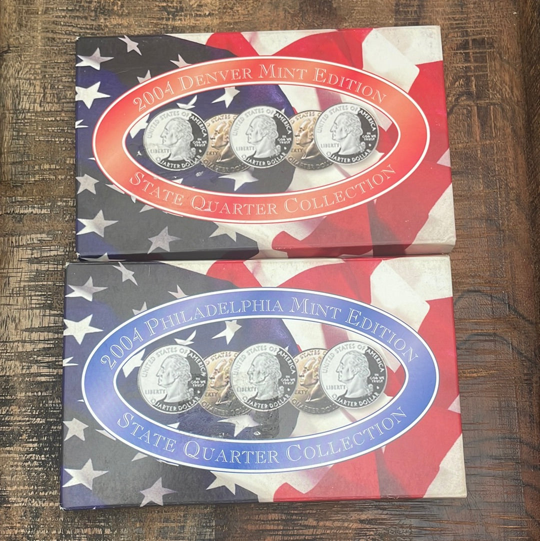 2004 State Quarter Collection, 2 SET, Philadelphia and Denver Mint
