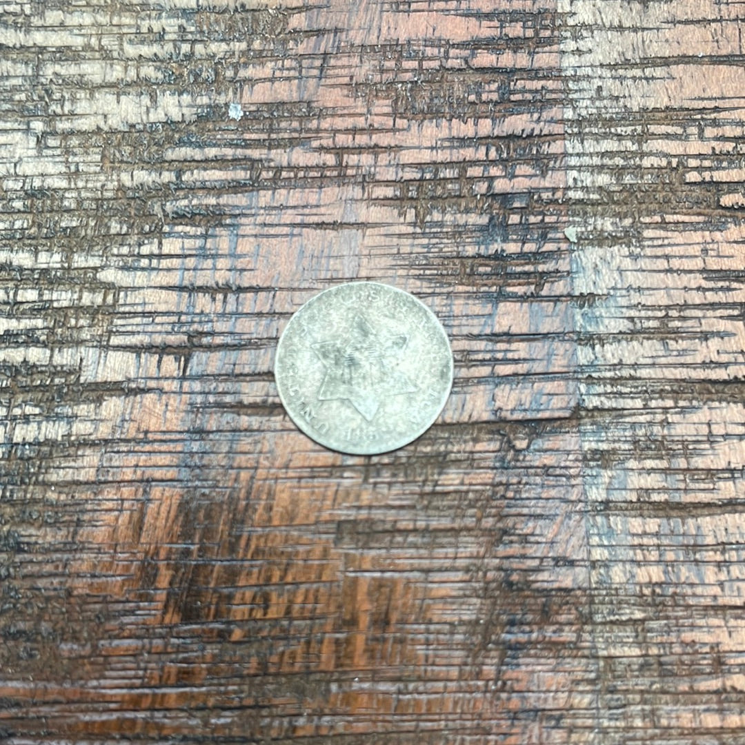 1852 3c US Three Cent ~ Silver