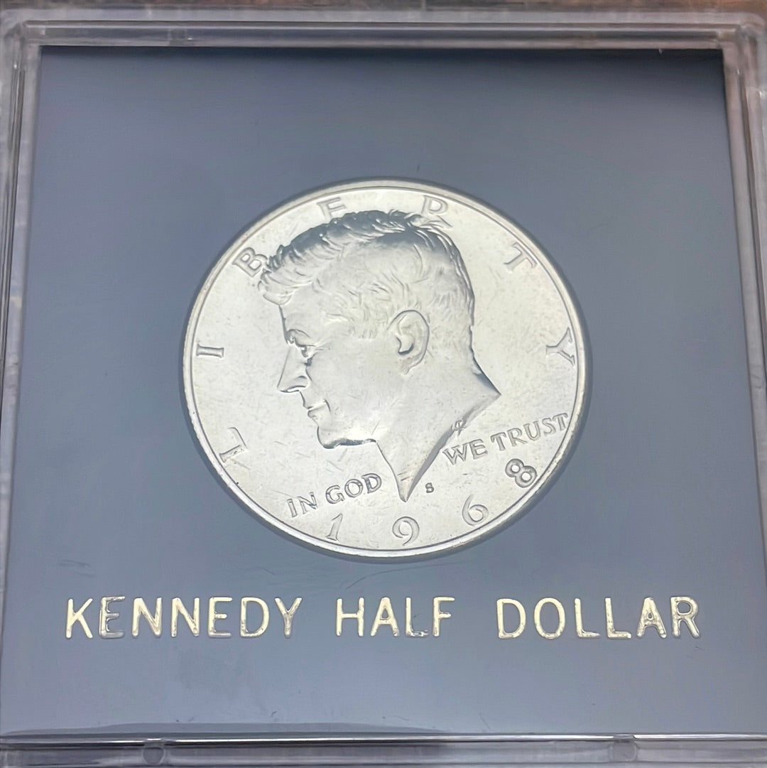 1968-S Proof Kennedy Half 40% Silver in Hard Plastic Holder