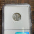 1943 10c US Mercury Dime. NGC MS66