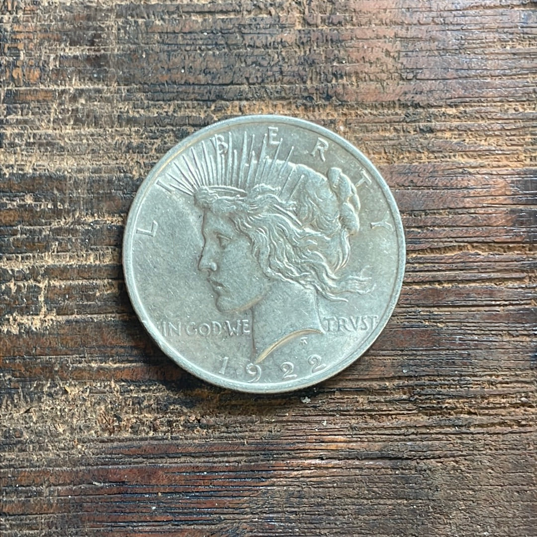 1922 $1 US Silver Peace Dollar
