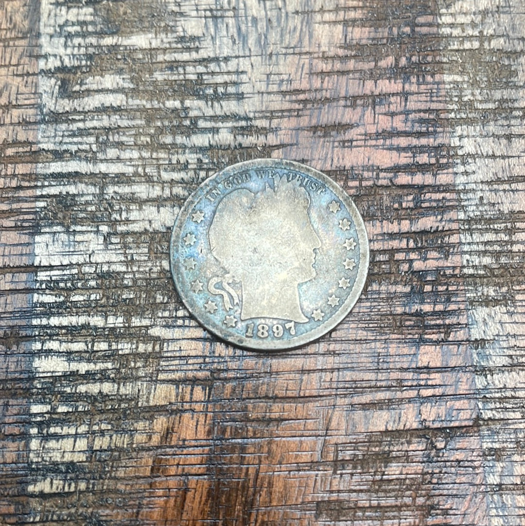 1897 25C US Barber Quarter