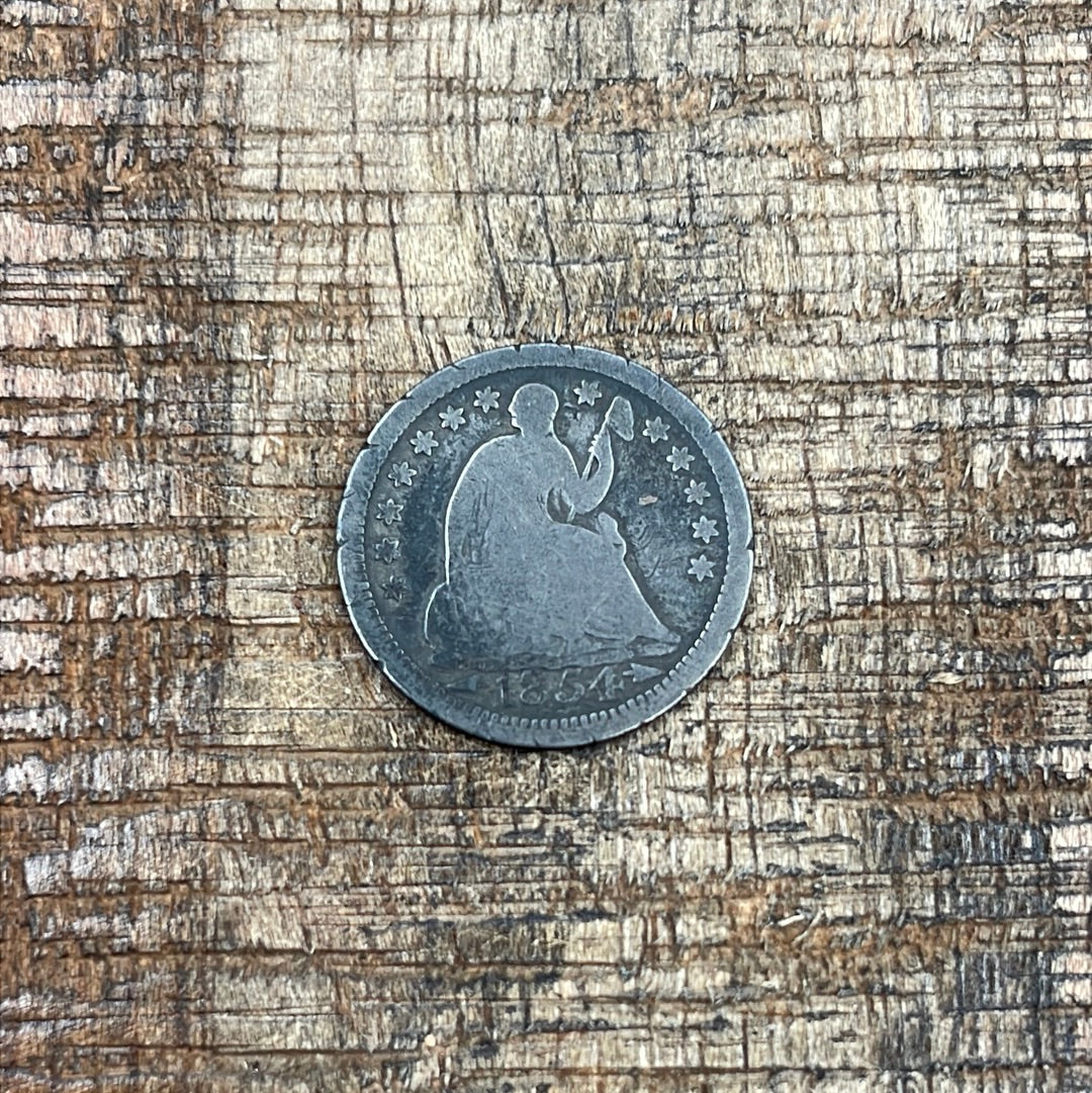 1854 H10C Half Dime