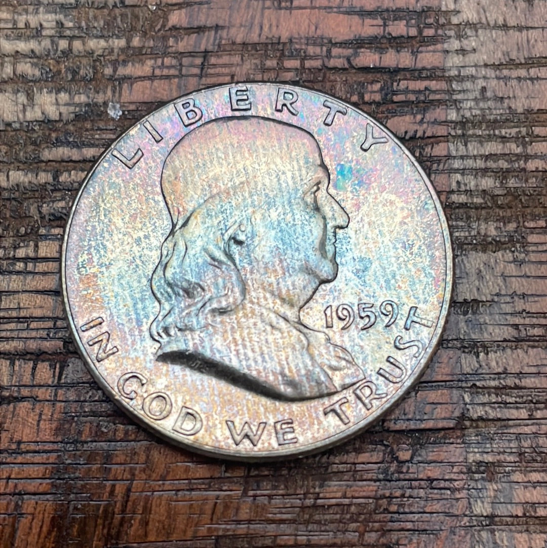 1959 50C US Franklin Half Dollar