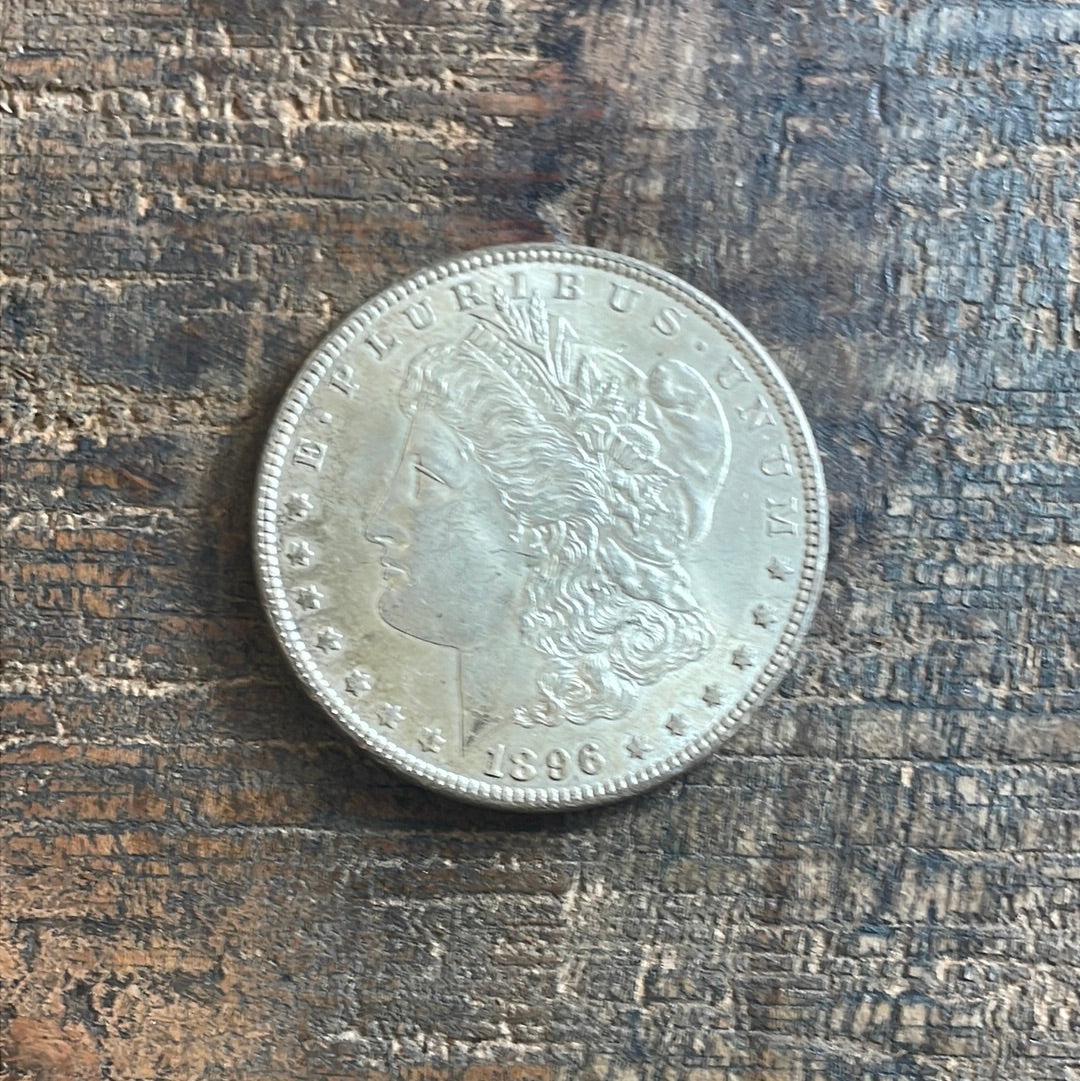 1896 $1 US Morgan Silver Dollar