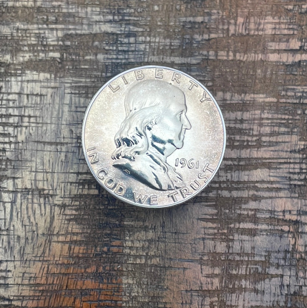 1961 50C US Franklin Half Dollar Proof