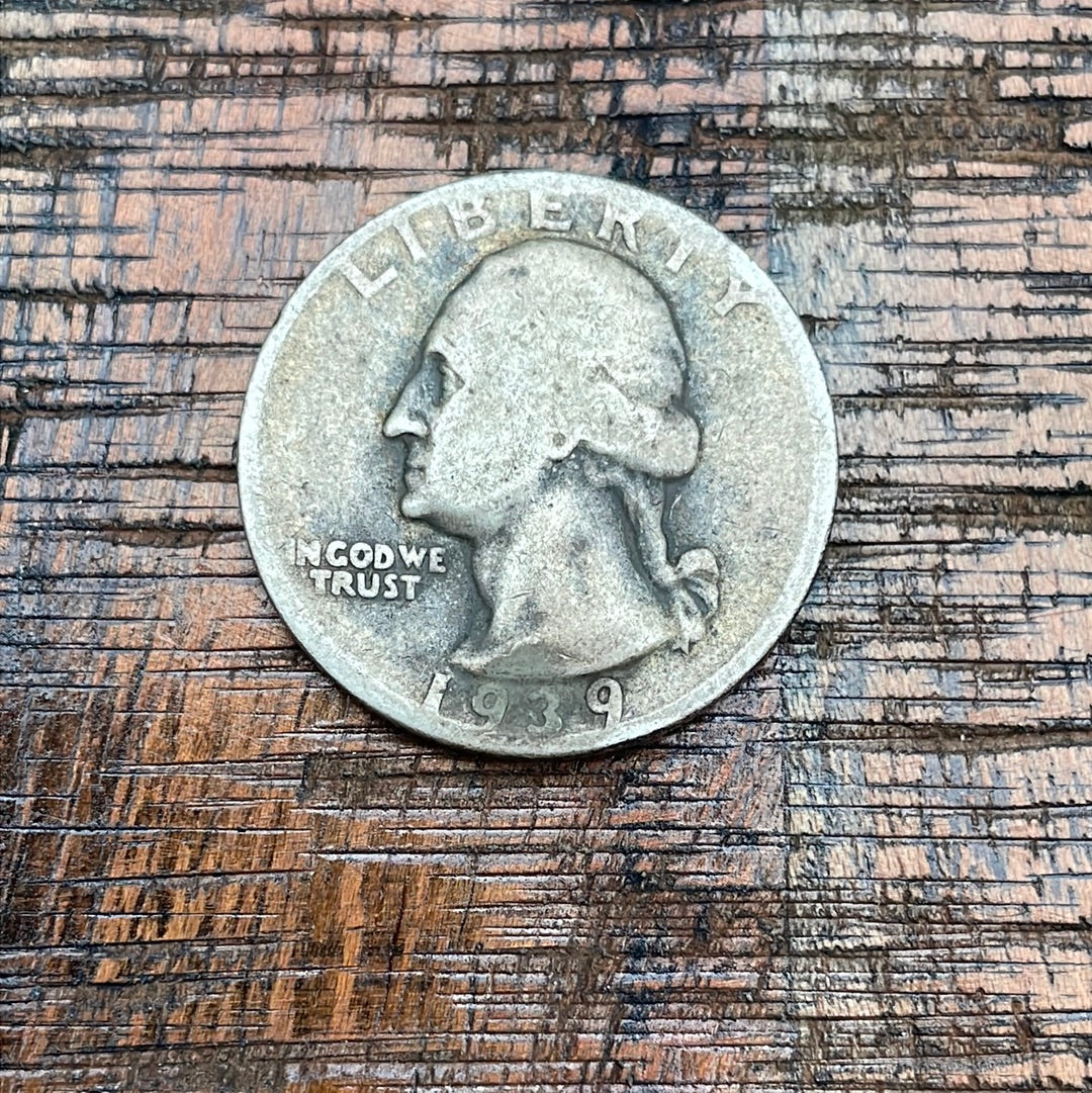 1939 25c US Washington Quarter
