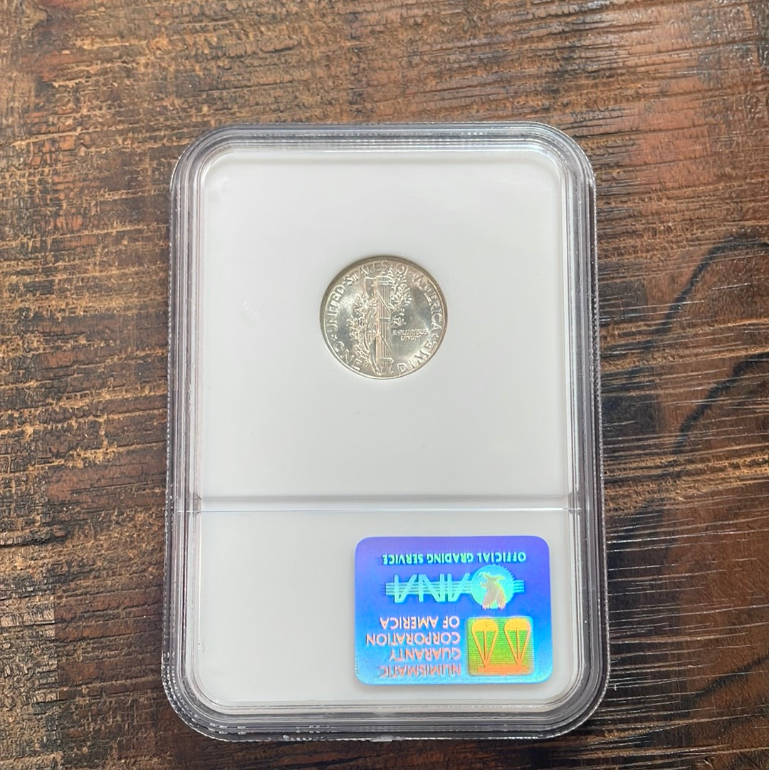 1937 US 10c Mercury Dime NGC MS66