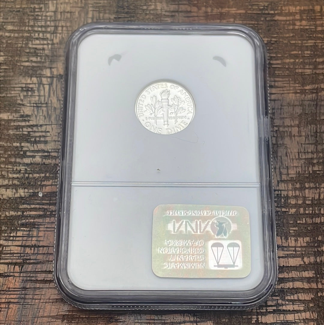 2002-S US 10c Silver Roosevelt Dime NGC PR70 ULTRA CAMEO