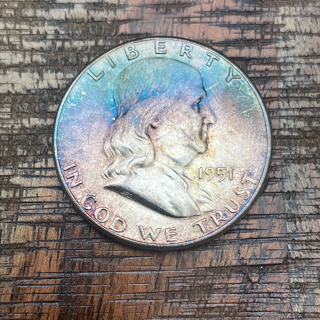1951 50C US Franklin Half Dollar