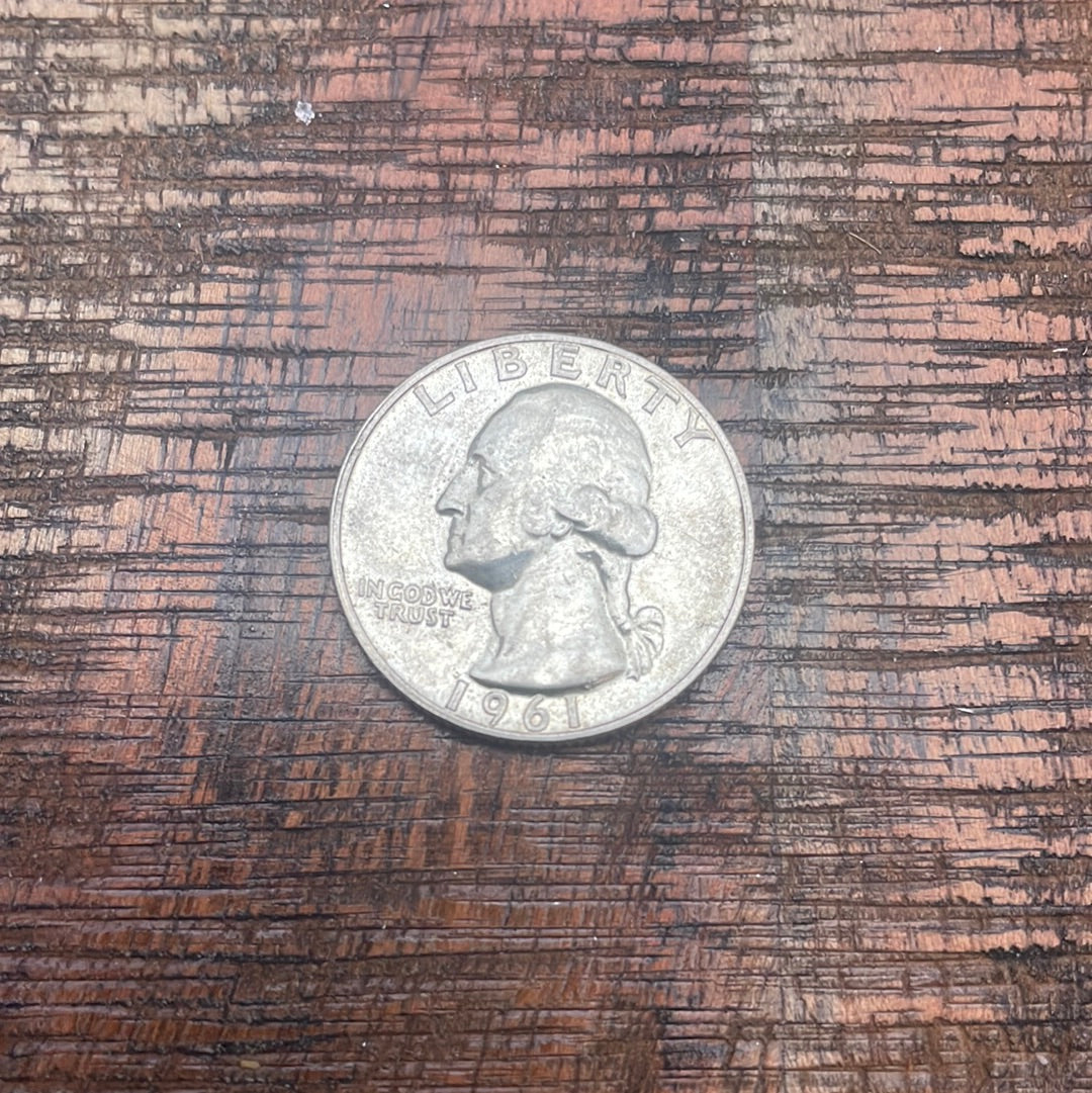1961 25c US Washington Quarter