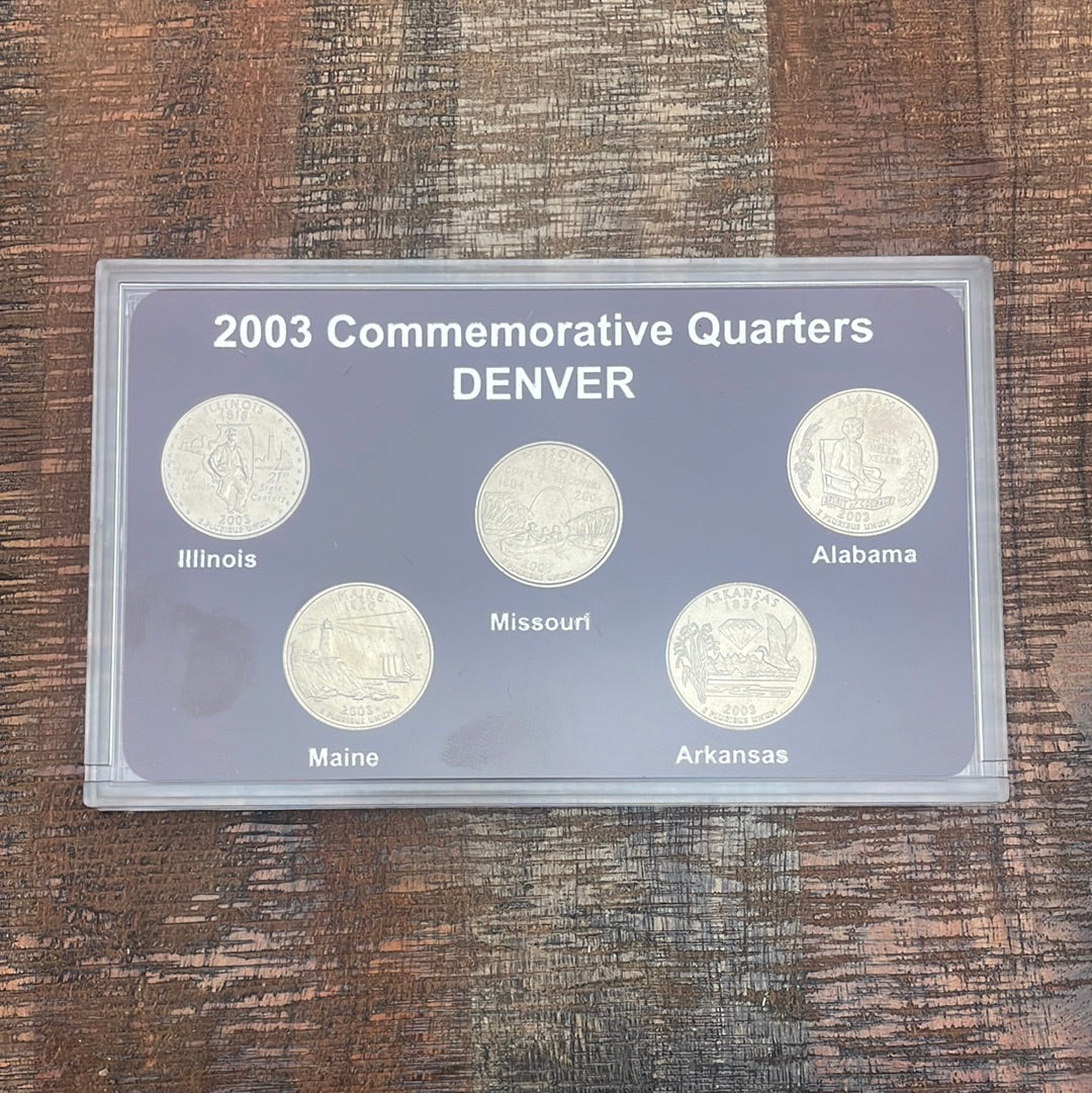 2003 Denver Mint Edition State Quarter Collection ~ No Box